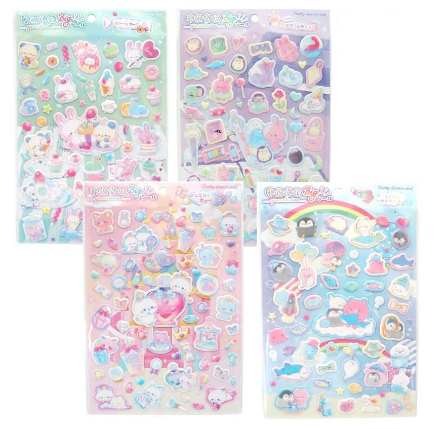 Hitmart ヒットマート 雑貨 100均商品通販 ゆめかわbigシール